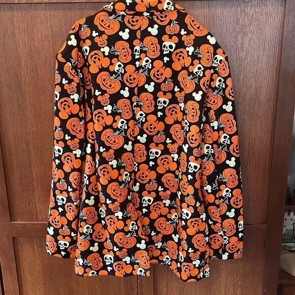 Disney Mickey Mouse Pumpkin Glow-in-the-Dark Suit Jacket Costume L/XL - Picture 5 of 7